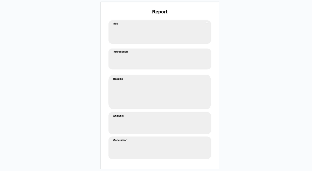 Report Template for Google Docs 1