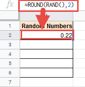 Rounding RAND to 2 decimal places