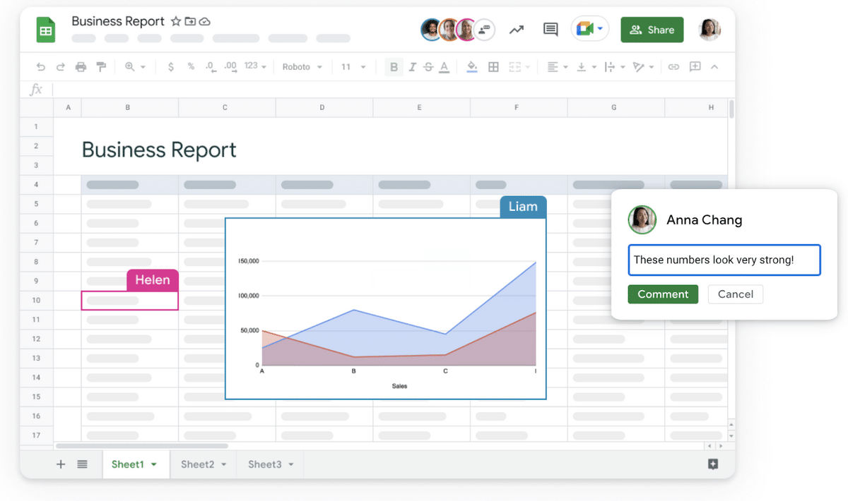 Google Sheets screenshot