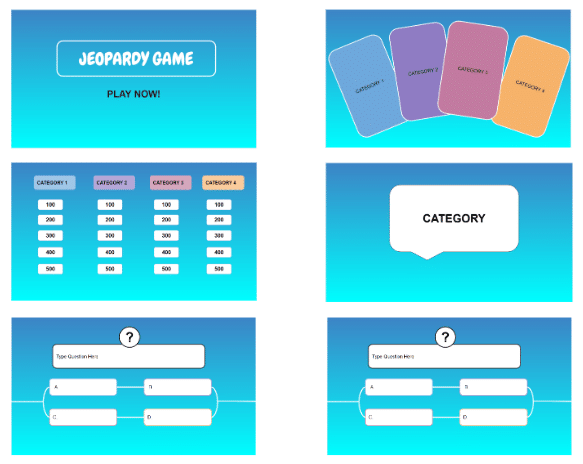 Jeopardy template for Google Slides