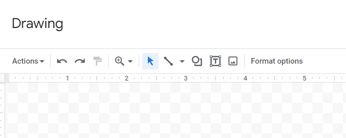 Screenshot of the toolbar in the drawing window and the quick-access tools that you can use for your drawing.