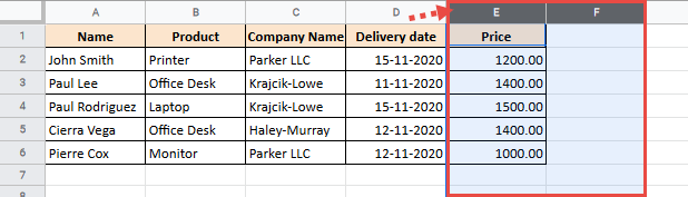 Select multiple columns