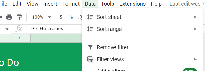 Select sort sheet