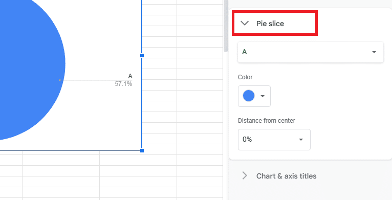 Select the pie slice