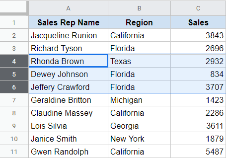 how to add multiple rows in google sheets