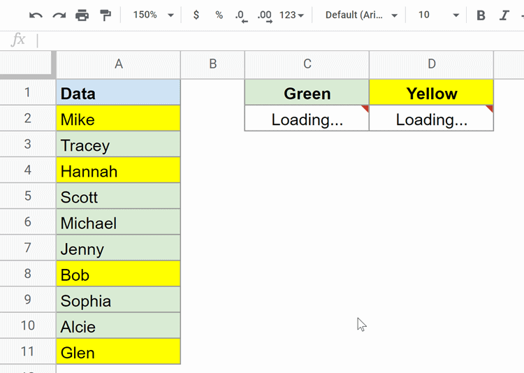 Showing loading when formula result is being updates