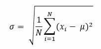 Standard Deviation formula