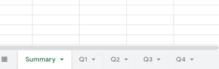 Summary Sheet in Google Sheets