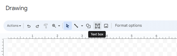 Text box icon in drawing