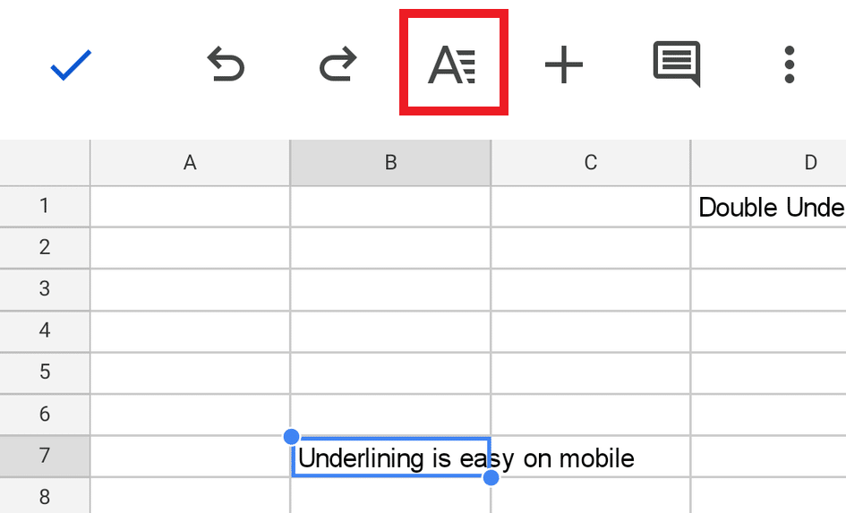 Text formatting shortcut