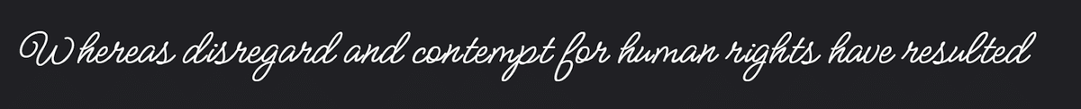 Sample text using Meow Script font