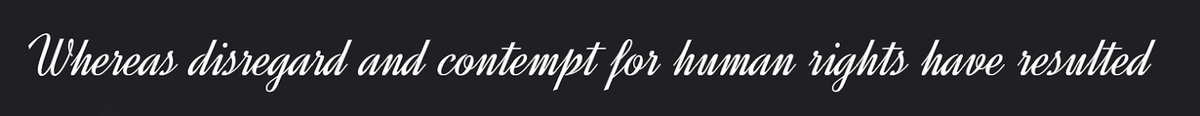 Sample text using Dynalight font