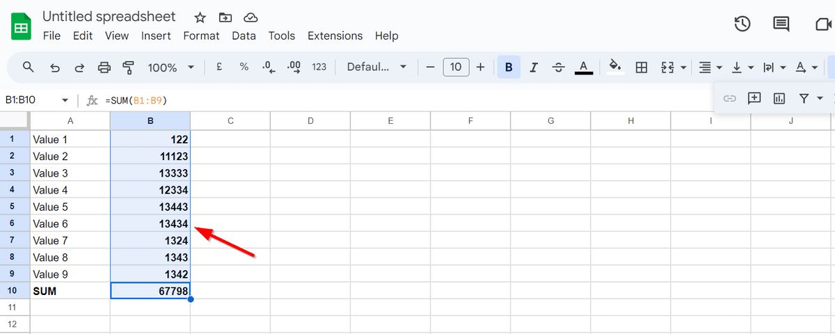 Deleting multiple cells in Google Sheets