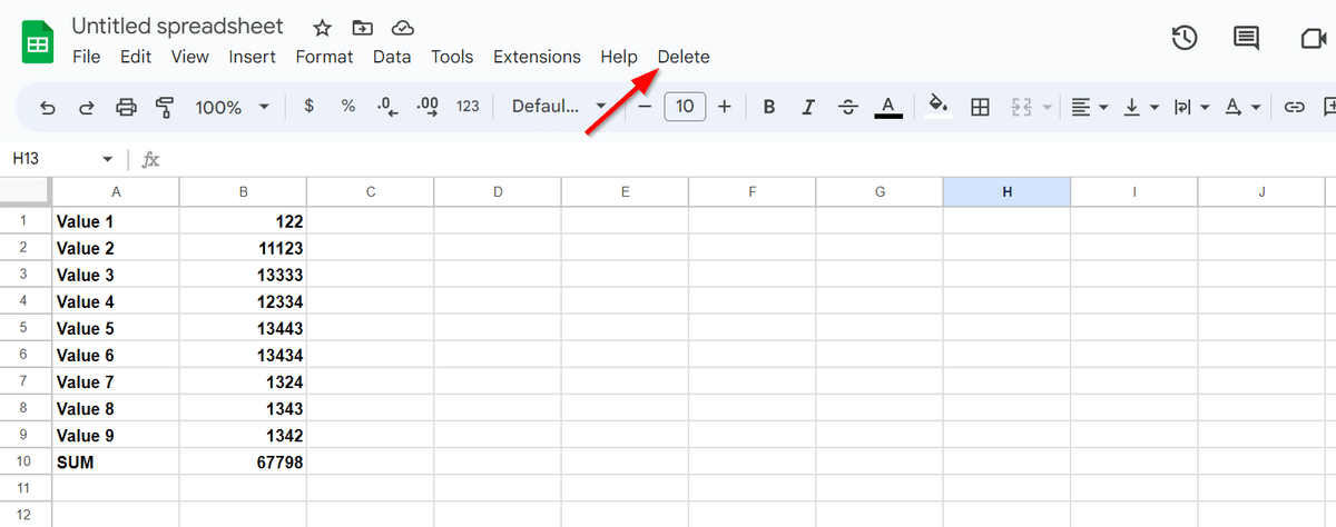 Clear contents script in Google Docs