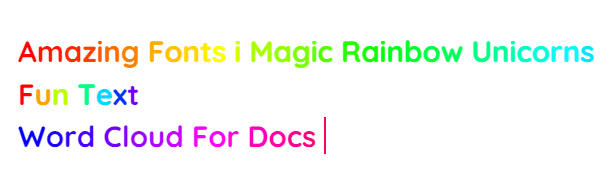 Magic Rainbow Unicorns font