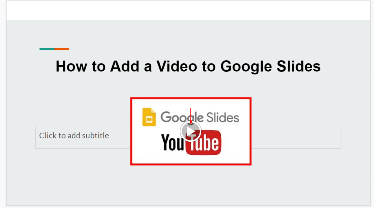 How to play video in Google Slides