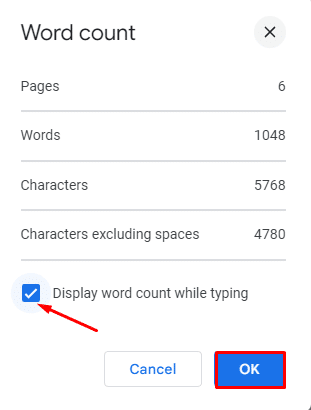 How to Check Word Count on Google Docs - display word count while typing