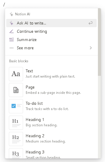 How to make columns in Notion—formatting options