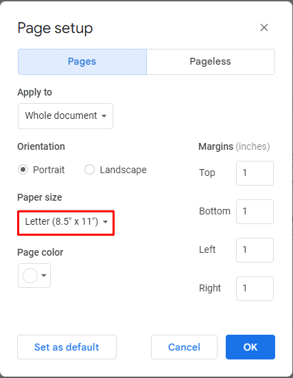 How to do MLA format on Google Docs—how to set page setup for MLA formatting