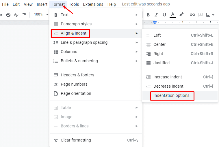 How to do MLA format on Google Docs—how to align and indent in Google Docs