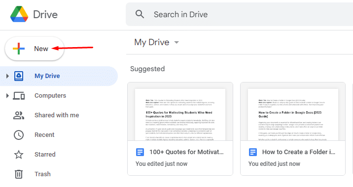 Google Drive new