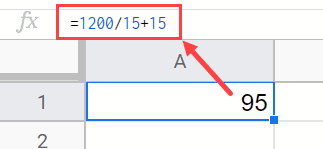 Result when divided without parenthesis