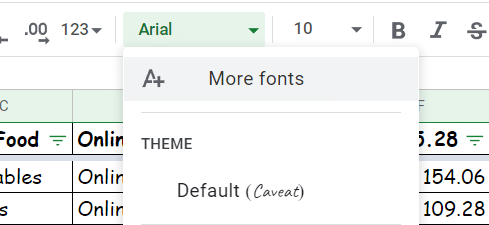 Go to fonts menu and click add more fonts