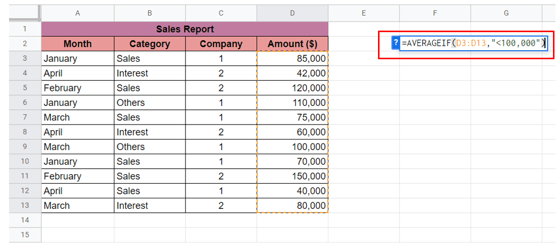 Type a closing parenthesis to complete the formula.