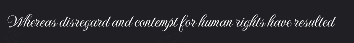 Sample text using Imperial Script