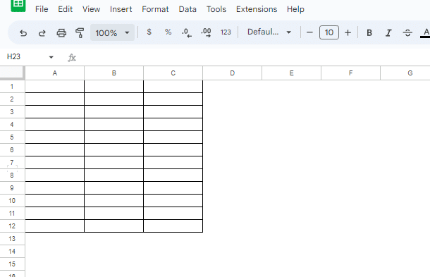 Highlighted gridlines