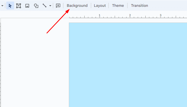 How to change the background color on Google Slides
