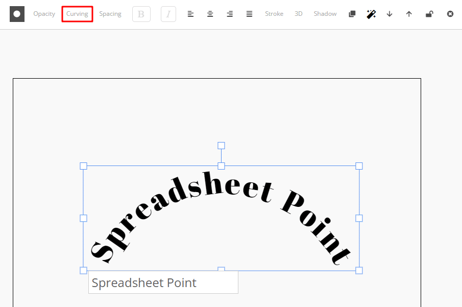 How to curve text on MockoFUN