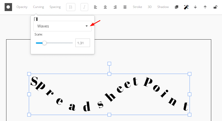 How to select curve styles on MockoFUN