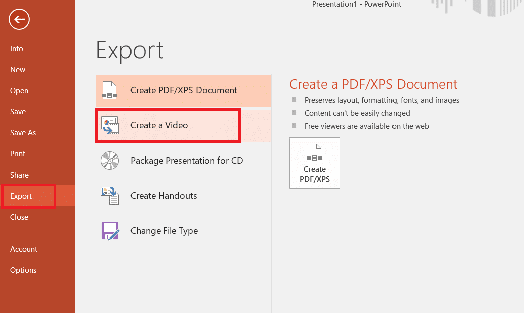 Once the file is open, go to File > Export.