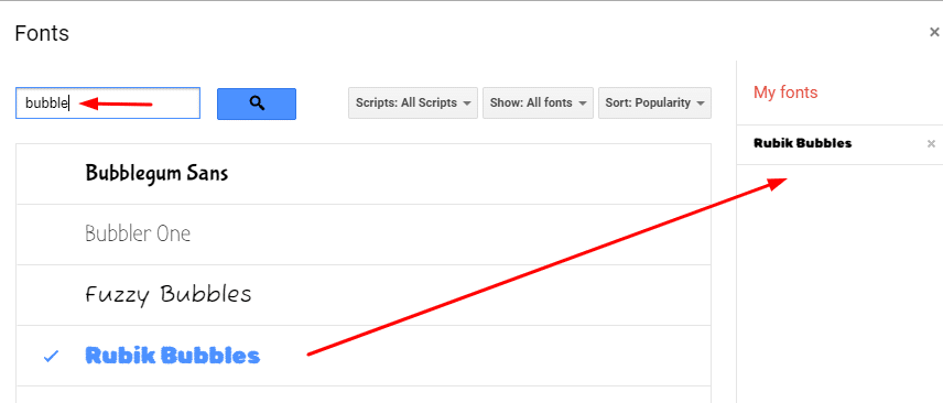 How to add more fonts on Google Docs