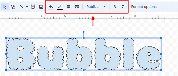 How to format Word Art