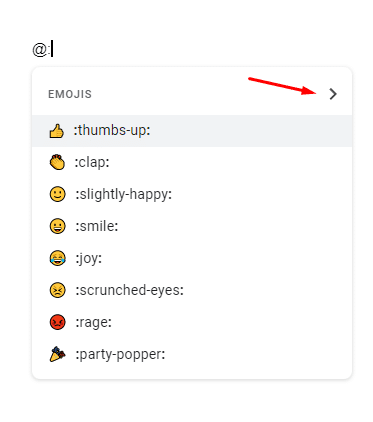 How to Insert Emoji in Google Docs using the @: symbol