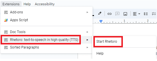 Hover on the add-on and click Start Rhetero.