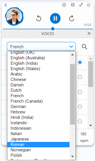 Select a language