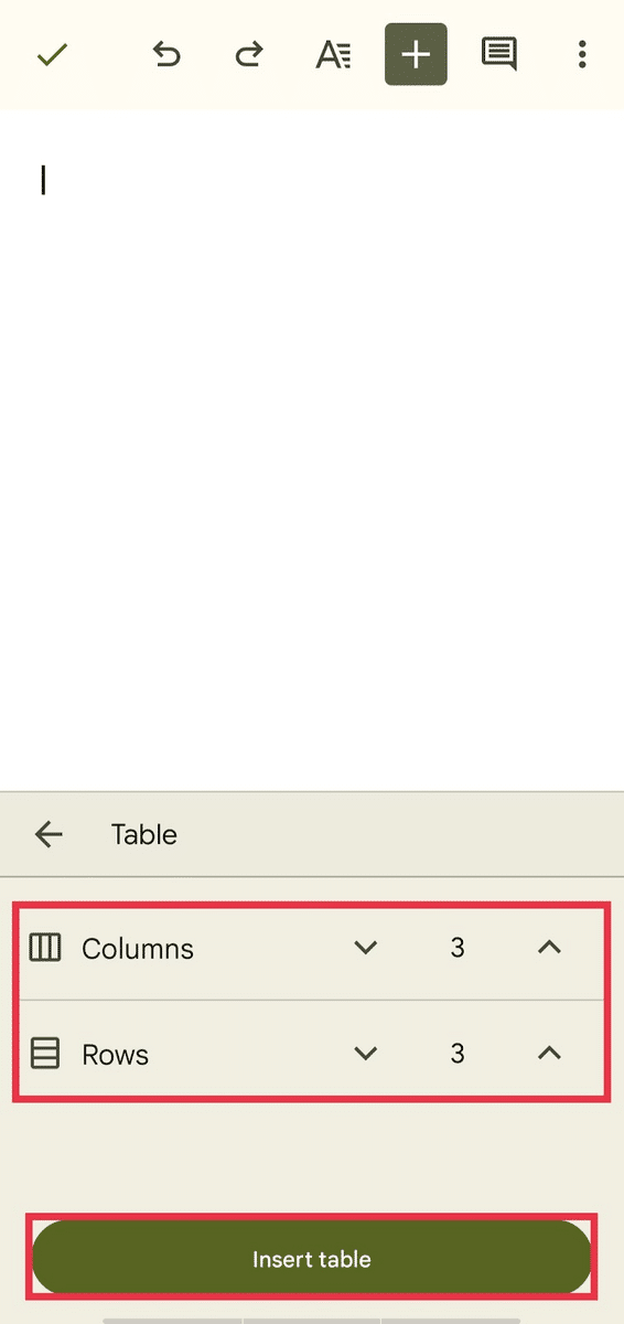 Selecting table row and column number