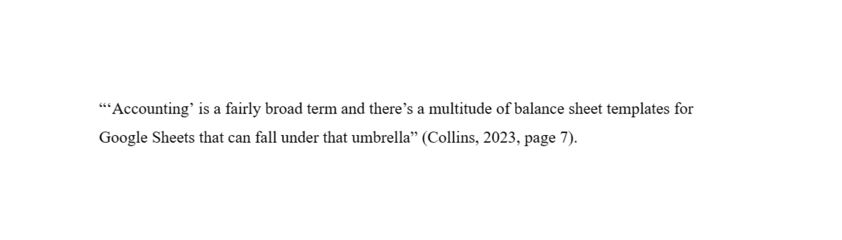 Parenthetical citation in APA 7