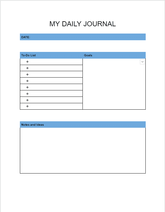 google docs journal template 2