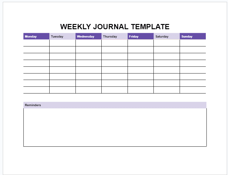 google docs journal template 3