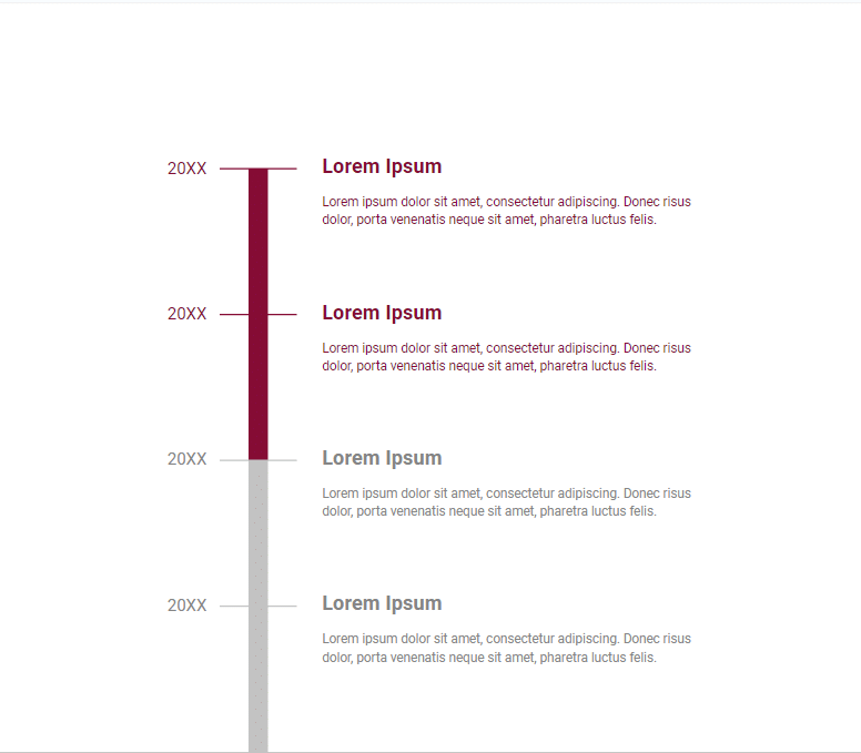 Google slides Vertical Timeline template