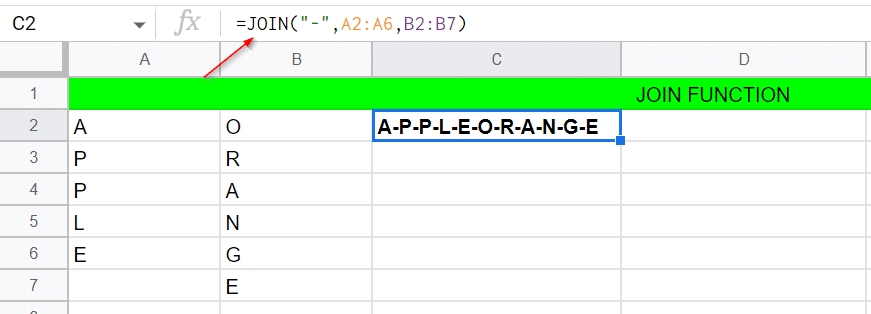 Using a - delimiter