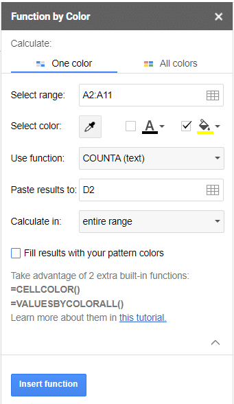 You can choose to uncheck the option “Fill results with your pattern colors”